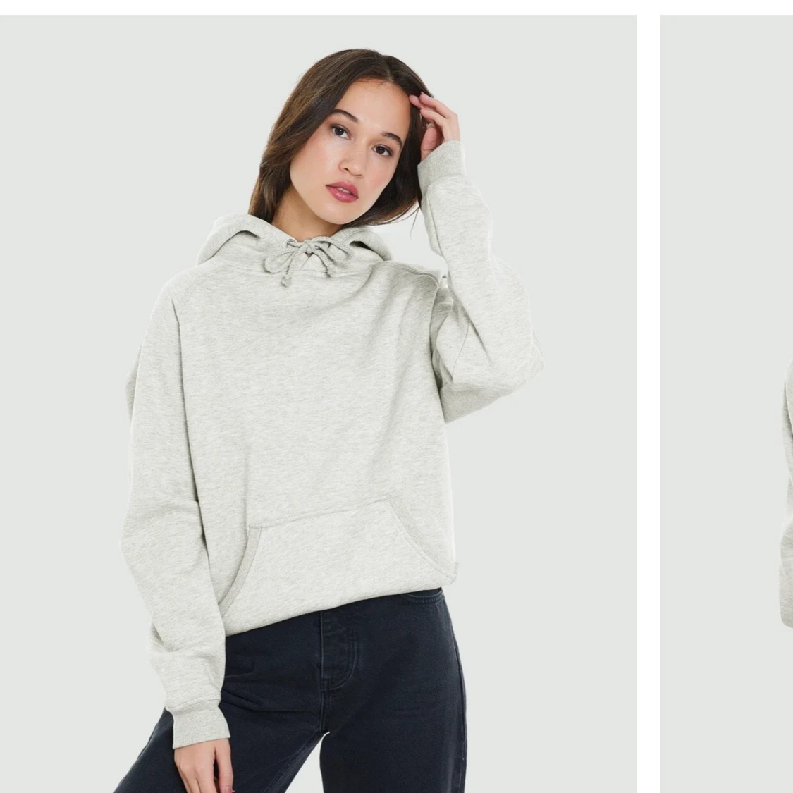 Grå Hoodie Från Bikbok