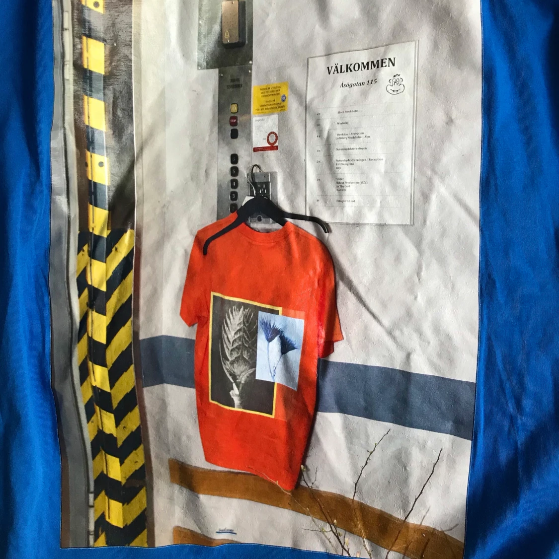 Oversized Blå weekday tshirt  - 91