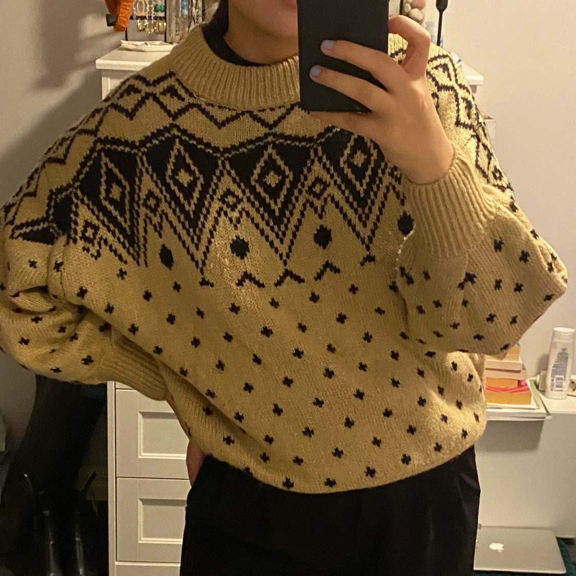 Stickad tröja  - 90