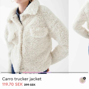  - SÖKER!! Skriv gärna om du har denna vita ”teddy” jacka från ginatricot i XS! ☀️✨💞💕💘