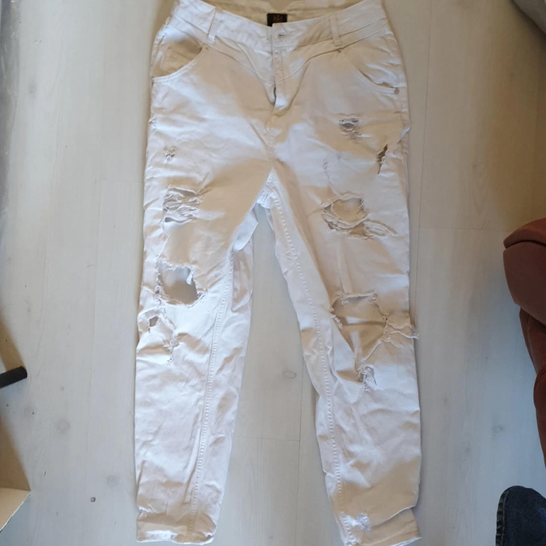 Ripped high waisted boyfriend 