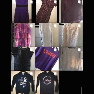 - Säljer detta! Barnhoodies, klänningar/ t-shirts/ tröjor för dam, samt ett par vita byxor i mjukare material i som passar både dam- och barnstorlek. Hör av er vid intresse samt tydliga bilder, storlek & pris☺️🛍