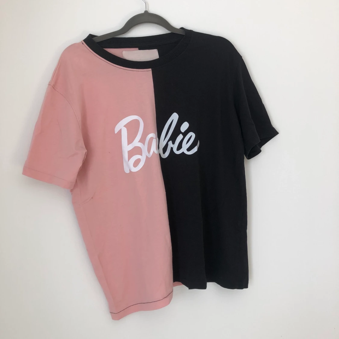 Tvåfärgad oversized t-shirt