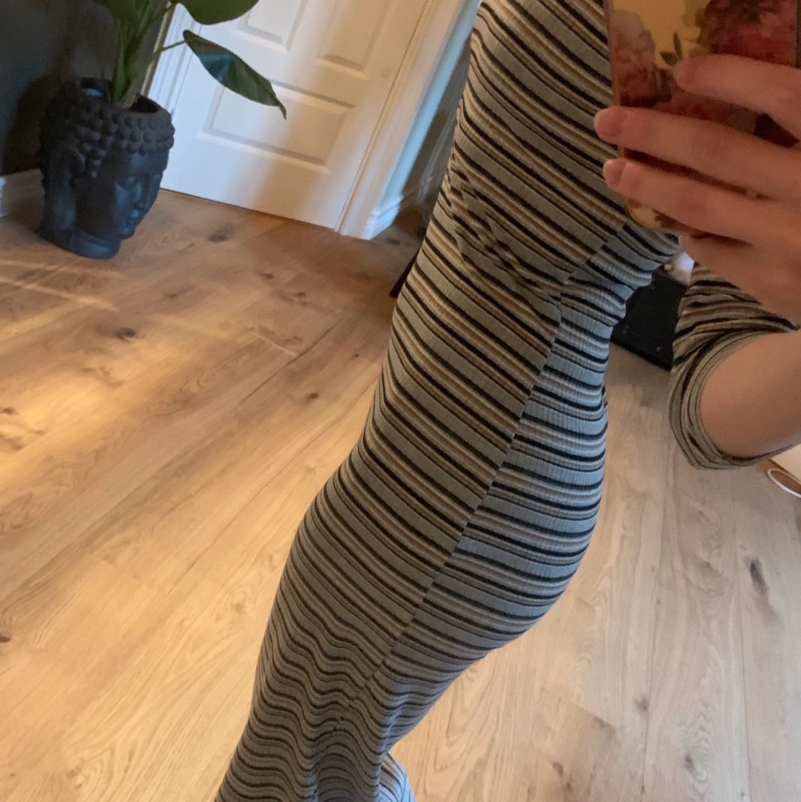 Randig långklänning 