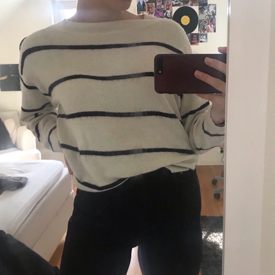 Stickad tröja storlek S