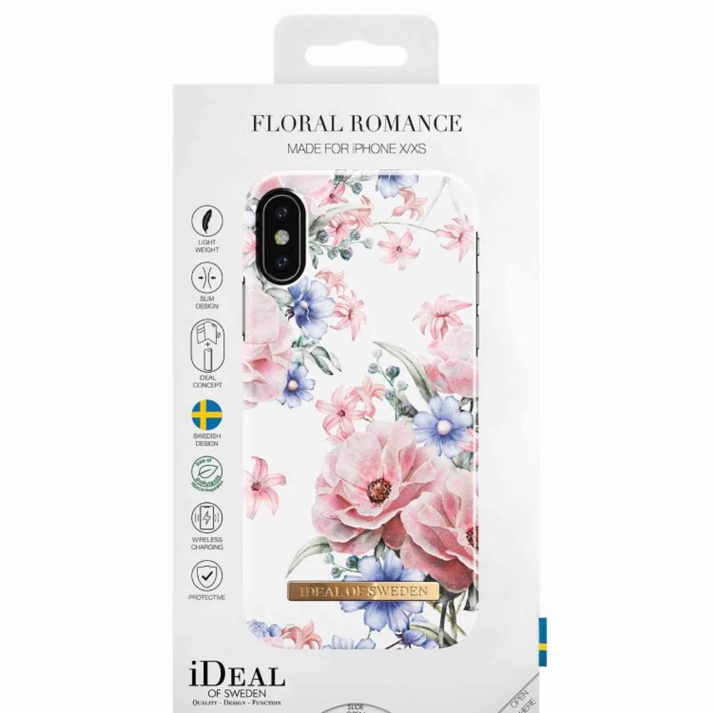 iPhone X skal från Ideal of Sweden, floral romance. Aldrig använd, oöppnad förpackning . Accessoarer.