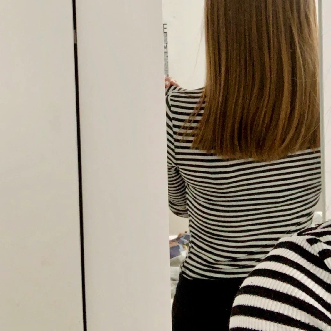 Randig croppad tröja - 90