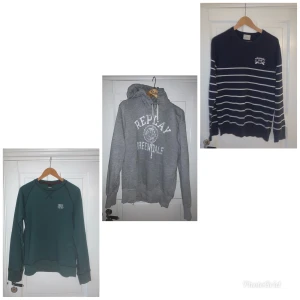 Tröjor - Grön-new black (m), grå-replay (m), blå-peak performance (s)
