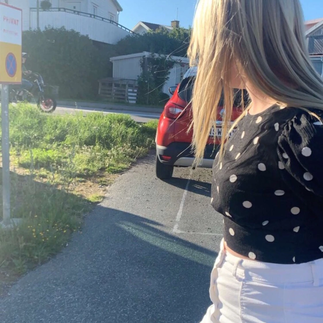 Svart och vit prickig topp!🖤🤍🖤🤍 - 91