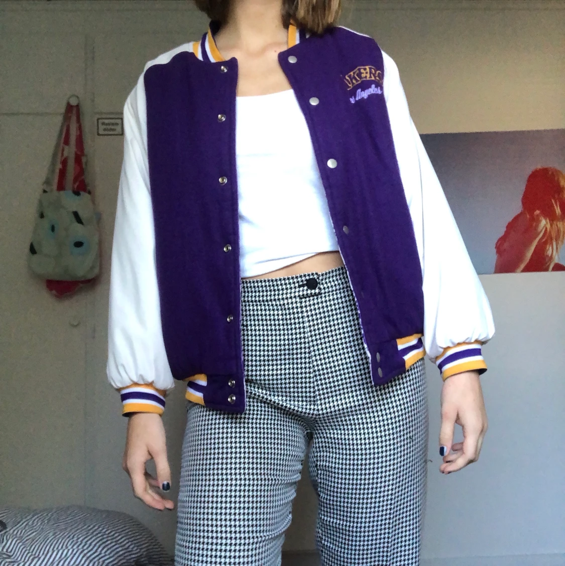 Vintage Lakers Varsity jacka