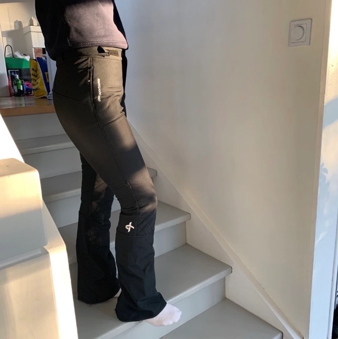 Utsvängda skidbyxor