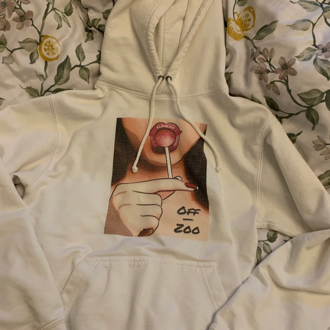 Hoodie med tryck  - 90