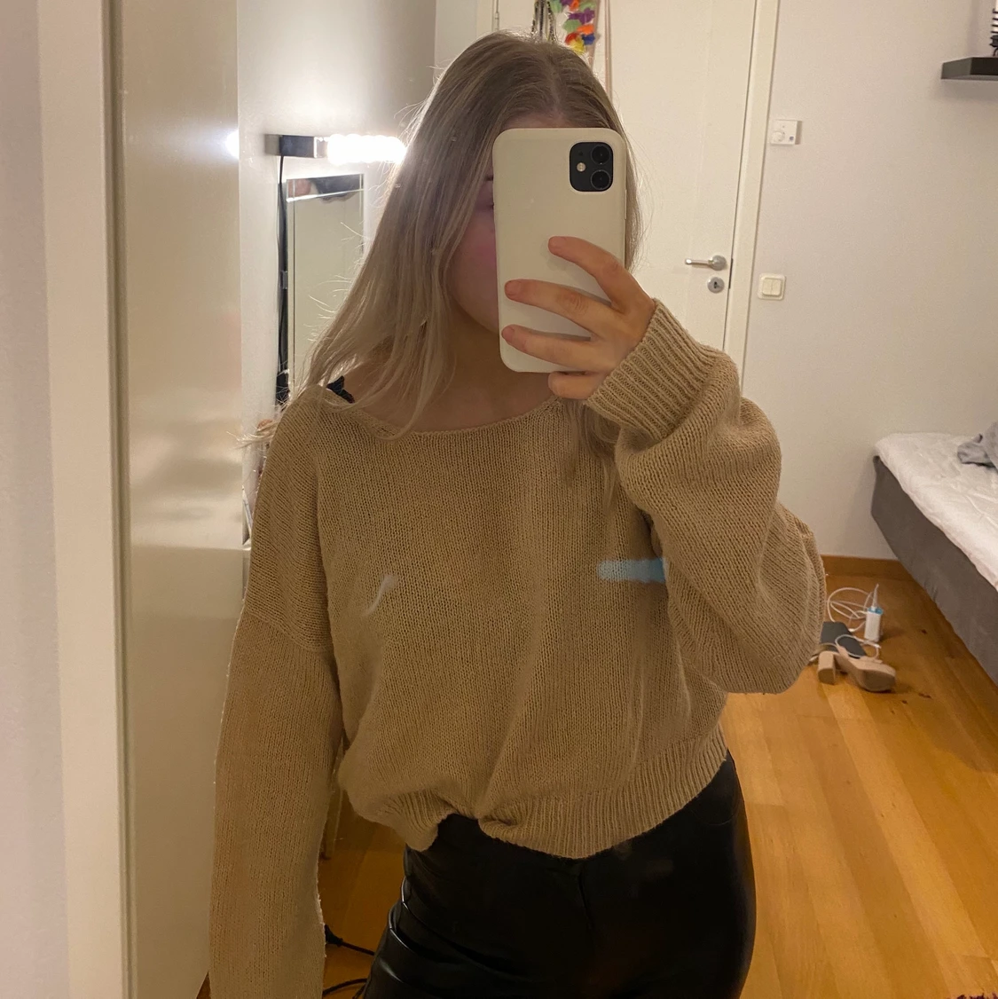 Beige tröja str xxs