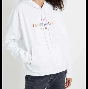 Oversize levis hoodie regnbågsfärgad! - OversizeLevis hoodie! Endast använd ett fåtal gånger, färre än 5! Bra skick. Ser mer nopprig ut på bilden eftersom det är blixt, inget som märks i verkligheten. Inköpt för 600. Storlek L för oversize, brukar ha S/M 