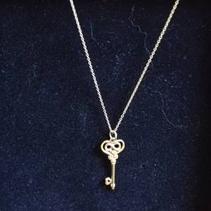 Guldplatterad lock / hänge halsband  - Guldplatterad nyckel smycke. (äkta silver).        ❗ Kan säljas med kedjan också, vid intresse pm:a mig 🥰