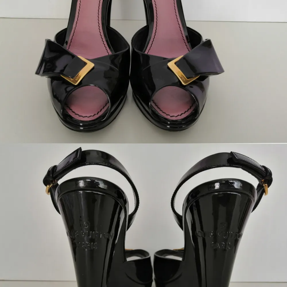Louis Vuitton sandals, excellent condition, original box, dustbag, 100% authentic, size 37, insole 24cm, high heels 10cm, write me for more info and pics🙂. Skor.