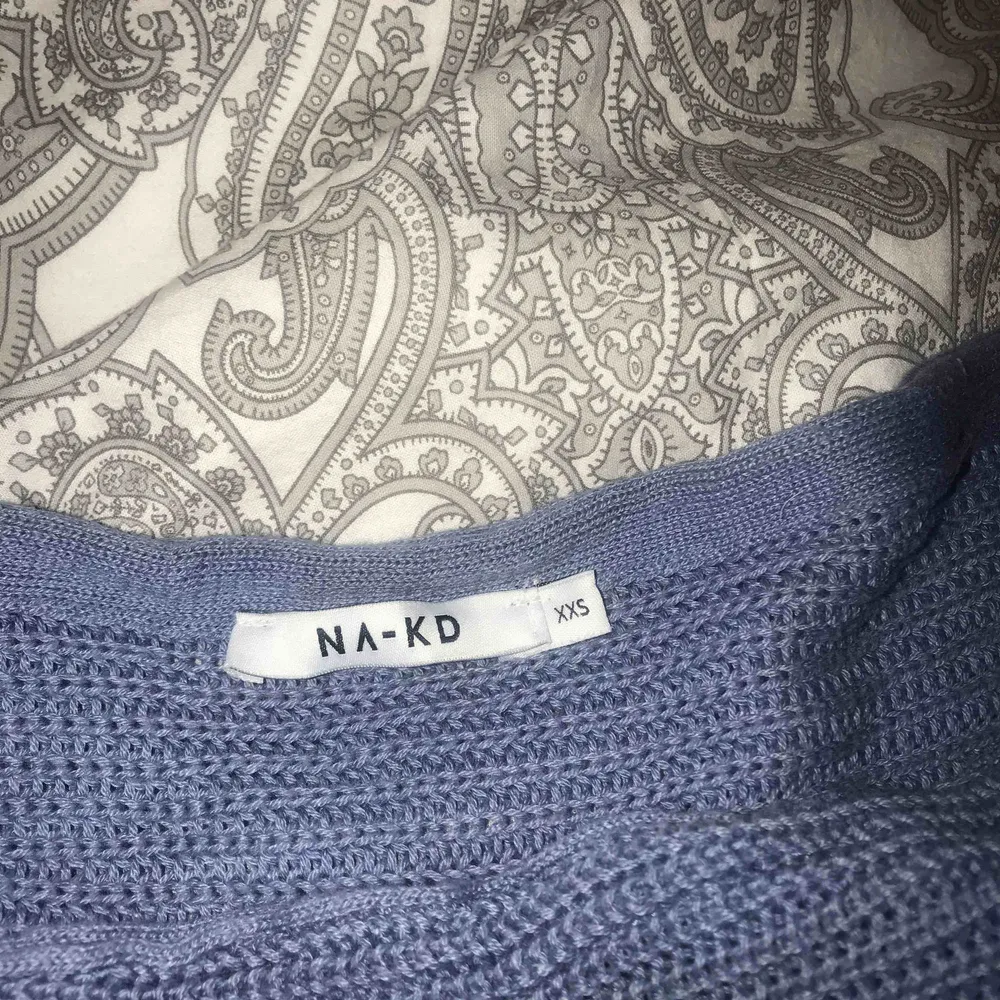 NAKD stickad tröja (grå-blå) Passat även xs/s Knappt använd Köparen står för frakt, kan mötas upp 😘. Tröjor & Koftor.