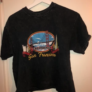 T-shirt från brandy melville - Jättegullig oversize croptop, köpt på brandy melville för ca 200kr 