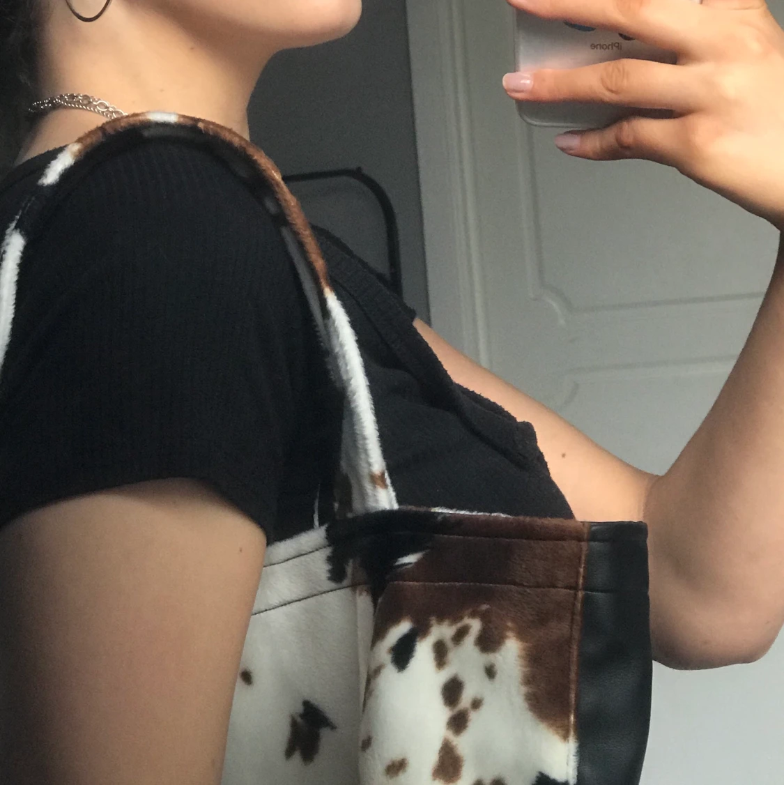 COW PRINT TYGPÅSE - 90