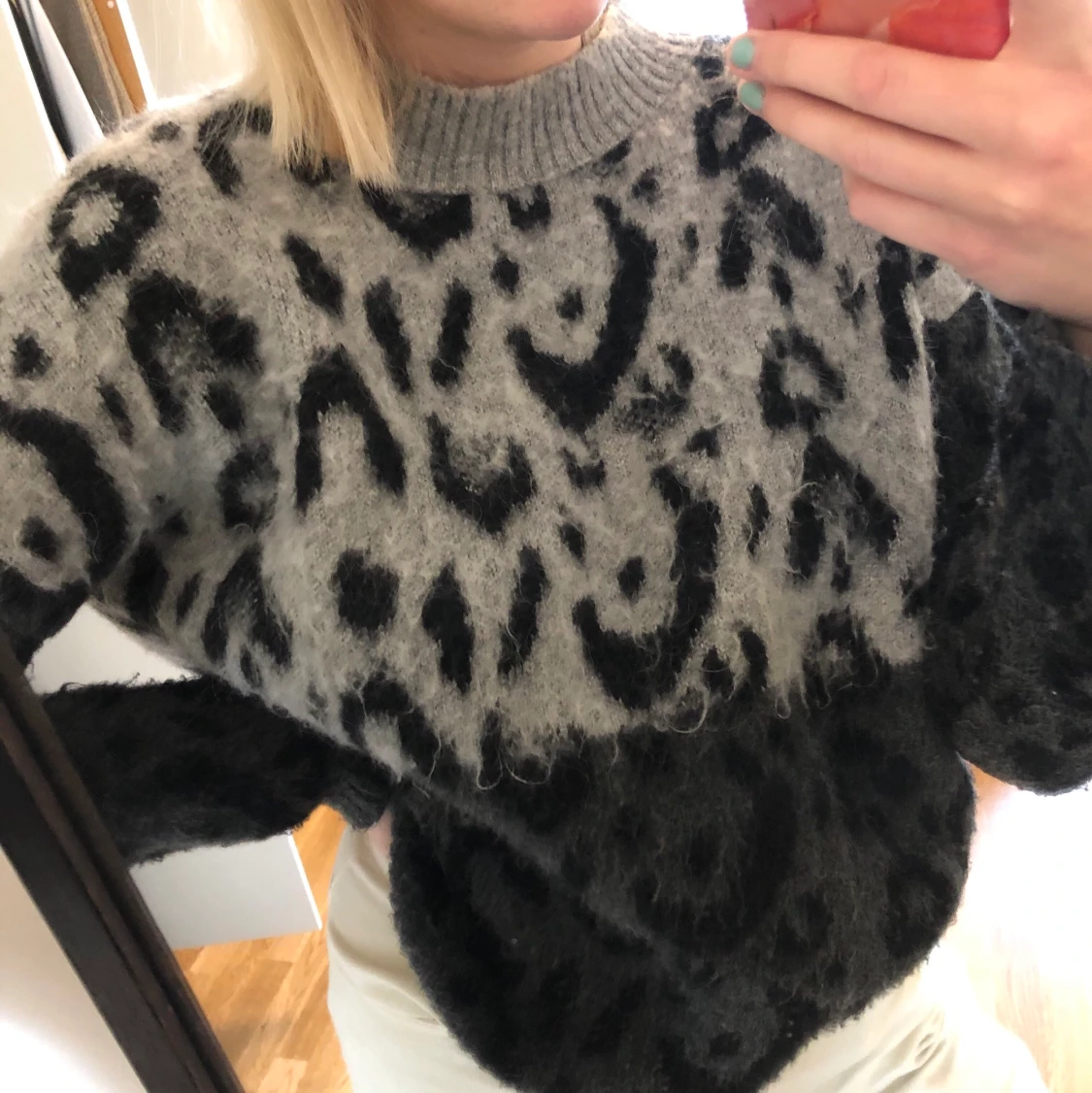 Stickad varm tröja - 90