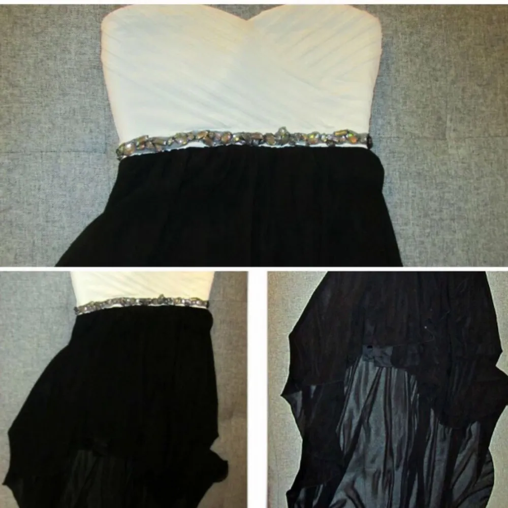 Black & white high lo dress  Original Price: 60 USD Size: 7  Used Once . Klänningar.