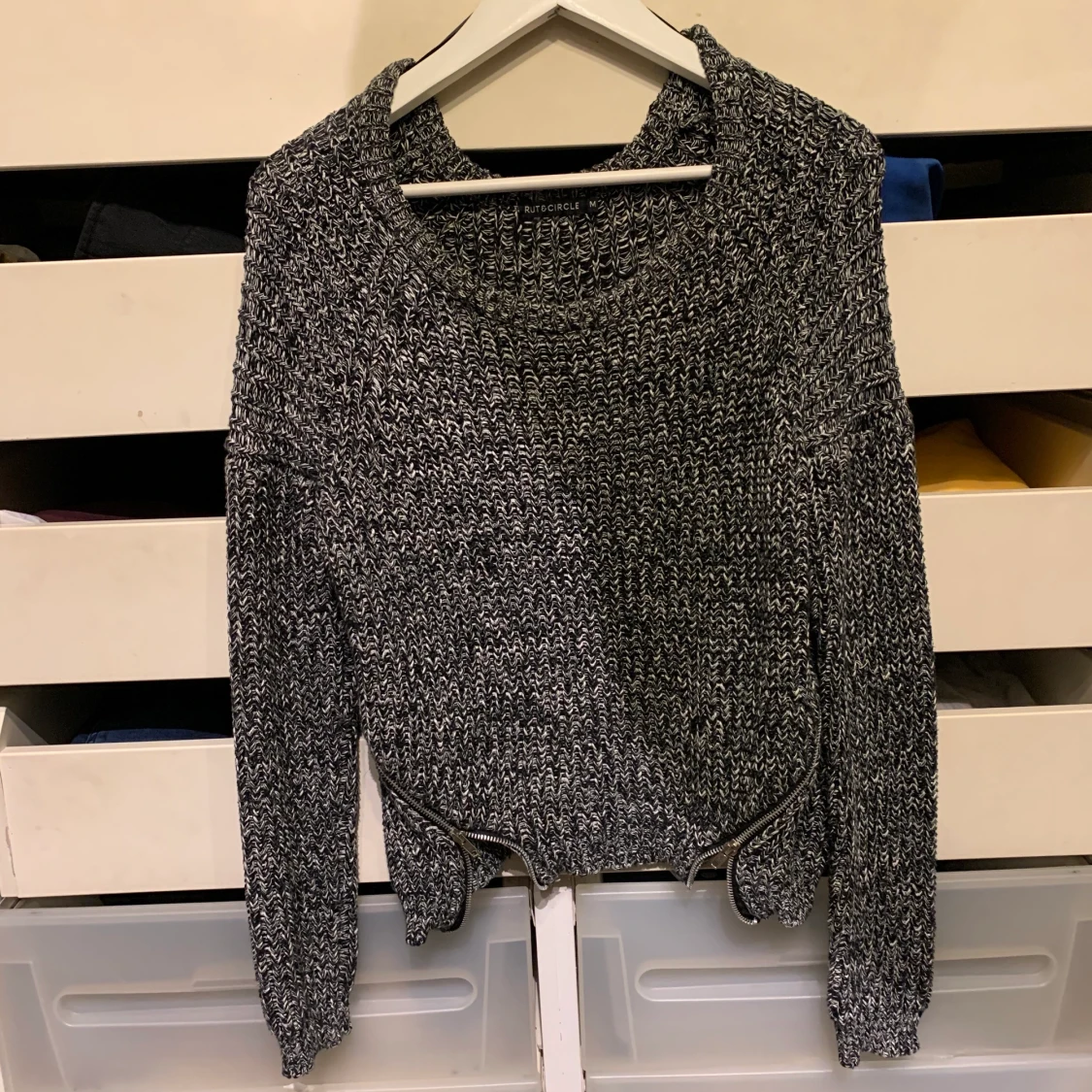 Rut&circle stickad tröja