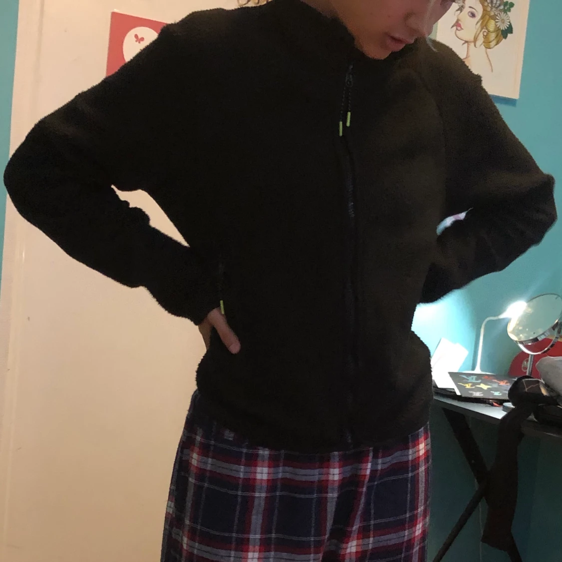 Supersnygg teddyjacka - 90