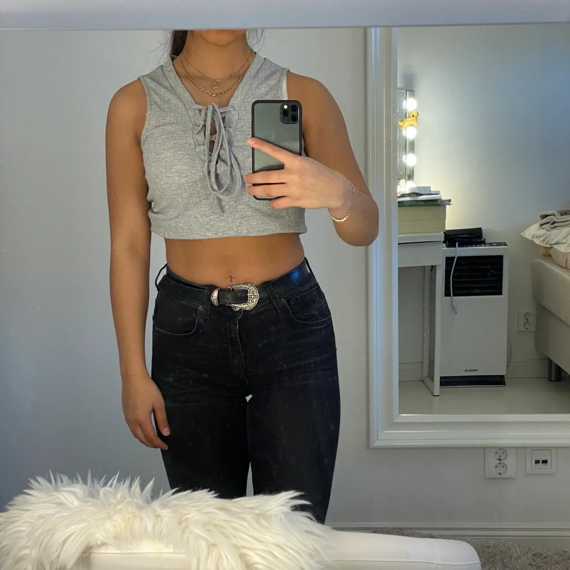 Topp med snörning - 90