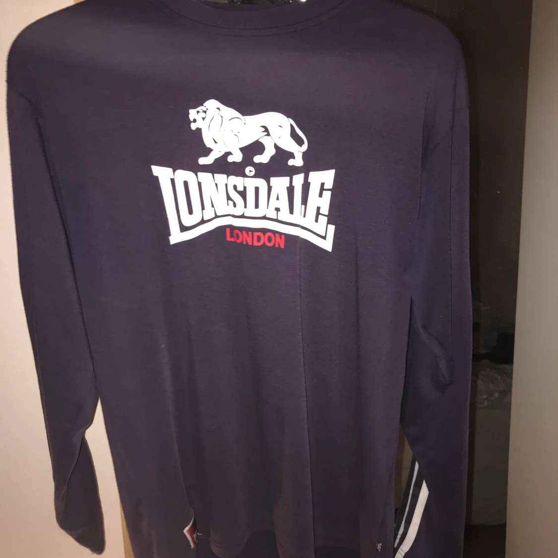 Lila Långärmad tröja  - 90