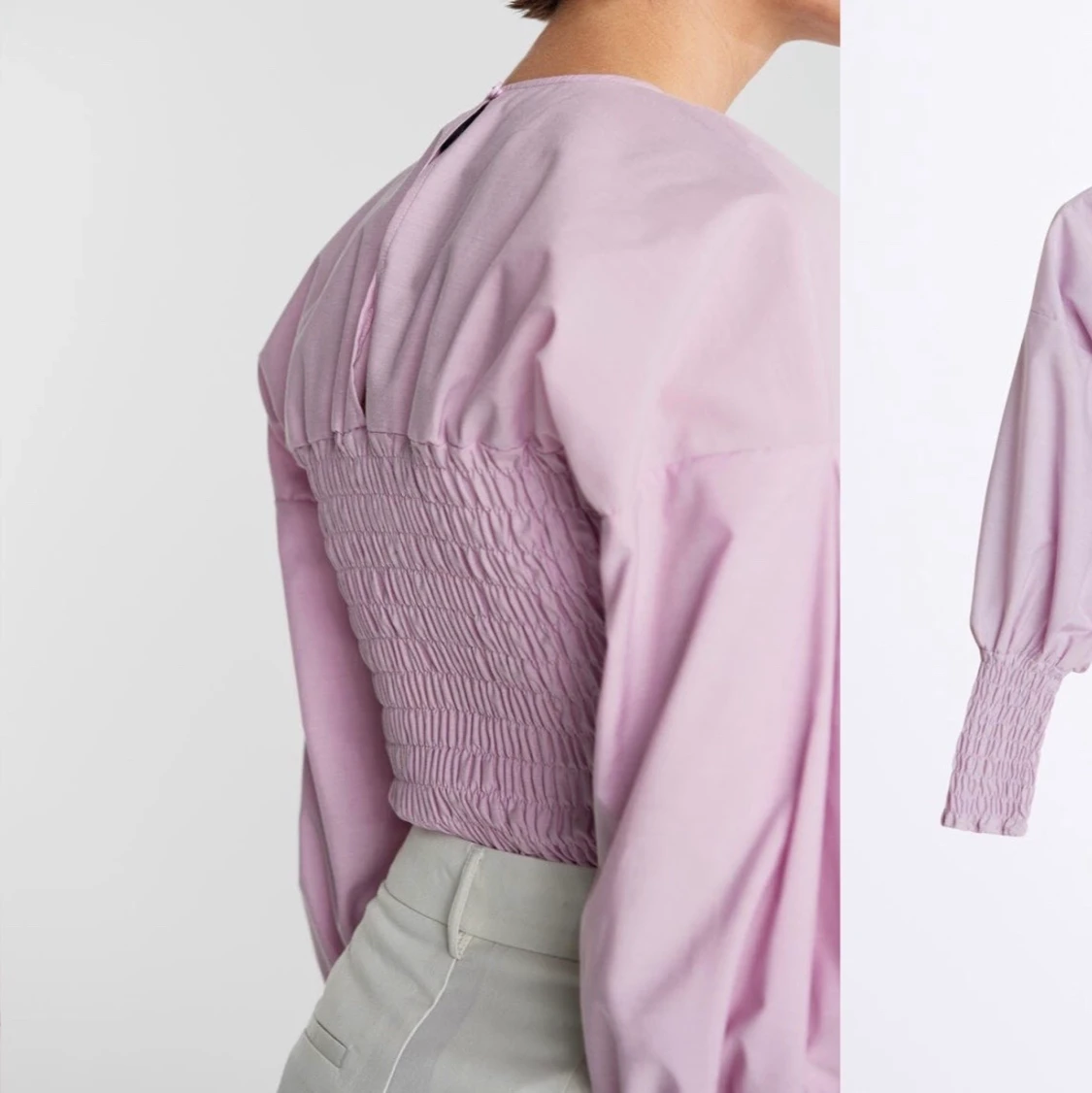 Ljuslila blus i från Ginatricot - 90