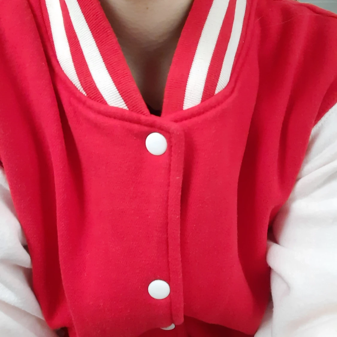 Röd collagejacka - 91