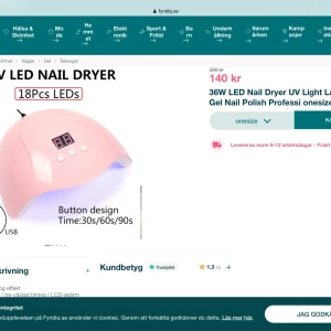 Uv lampa - Hej undrar om någon har em sådan här från fyndiq? Skriv gärna till mig hur den funkar isf och även hur deras nagelgelé funkar, såå tacksam för svar isf🥰