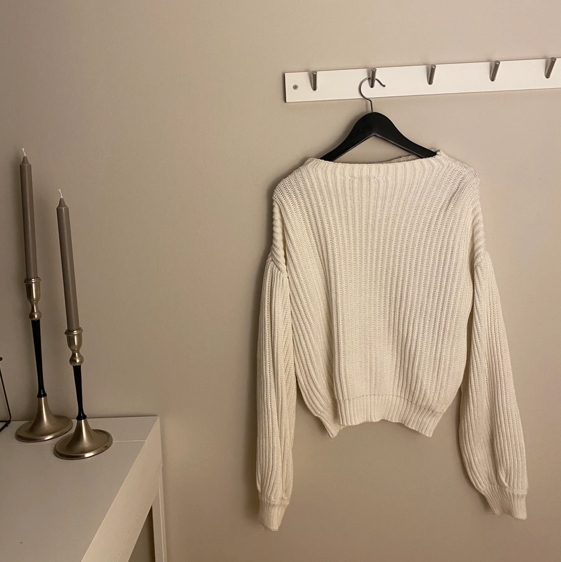 ”Balloon Sleeve Knitted Sweater” - 90