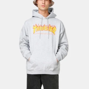 Thrasher hoodie - Grå thrasher hoodie i storlek M (kille), ordinarie pris 999kr, vill gärna bli av med den snabbt, jag står för frakten💕