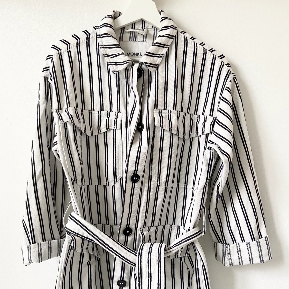 Skjortjacka med knytbälte