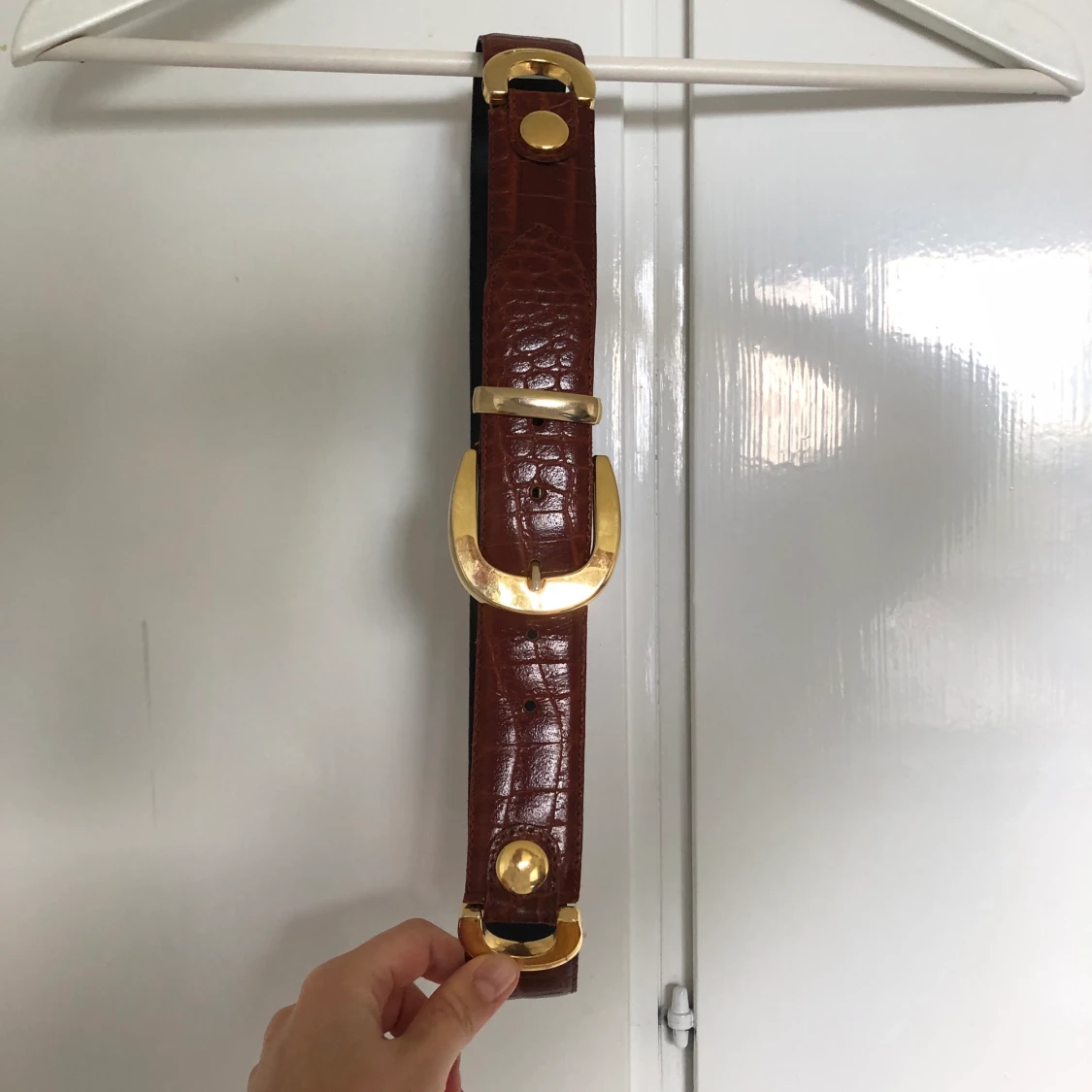 Bälte i skinnimitation - 90