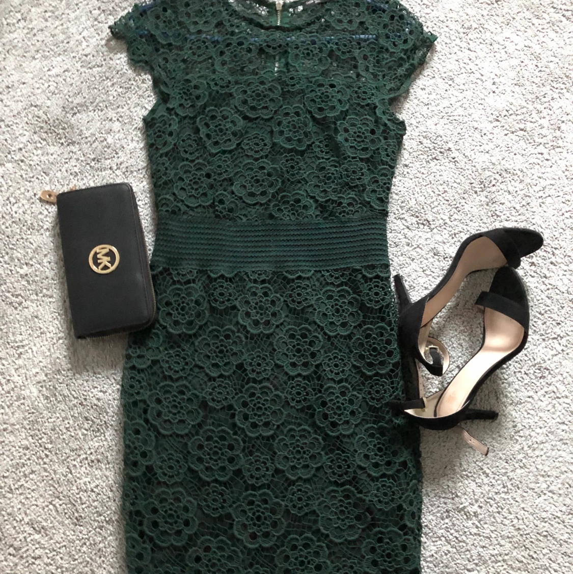 Mörkgrön klänning xs-s - 90