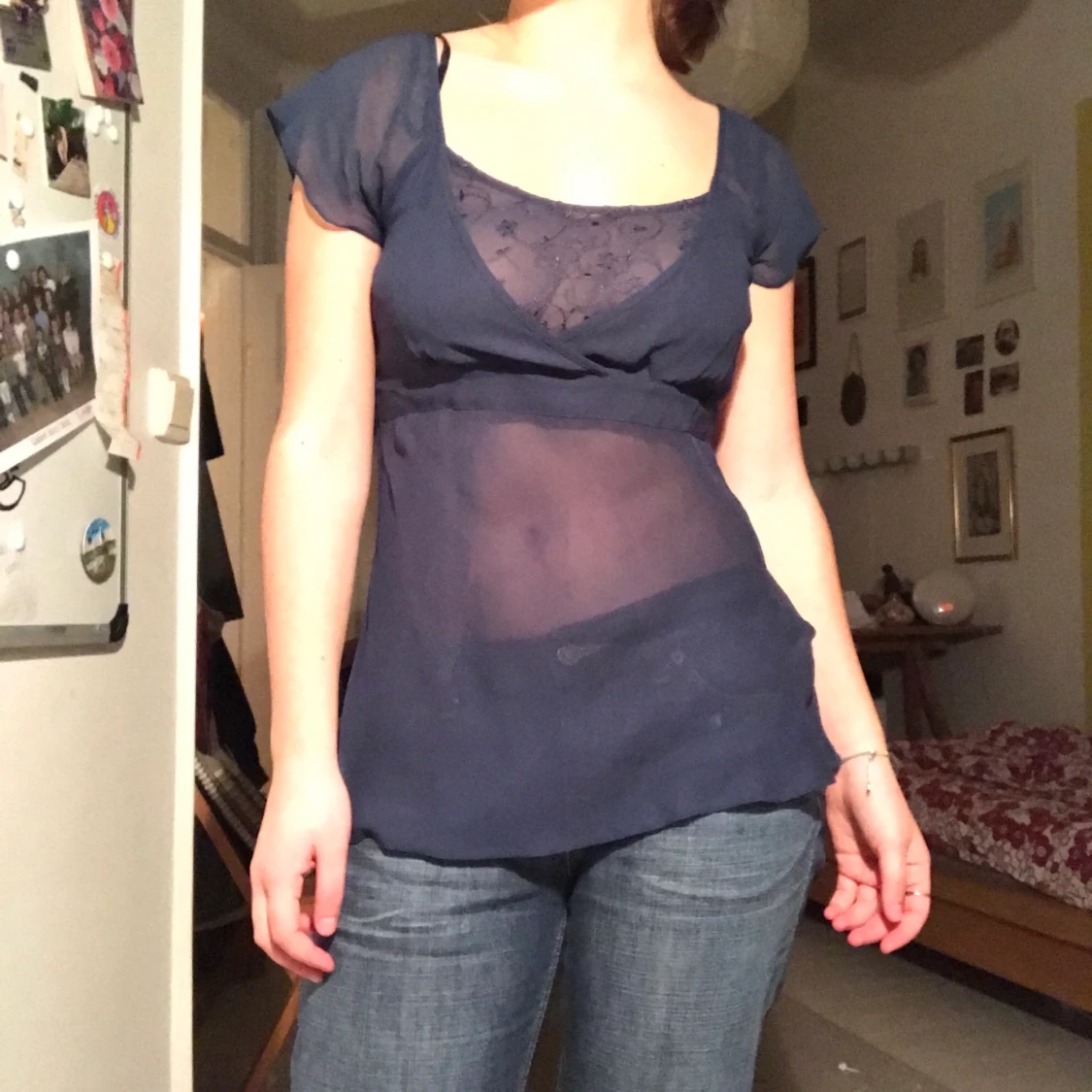 genomskinlig topp