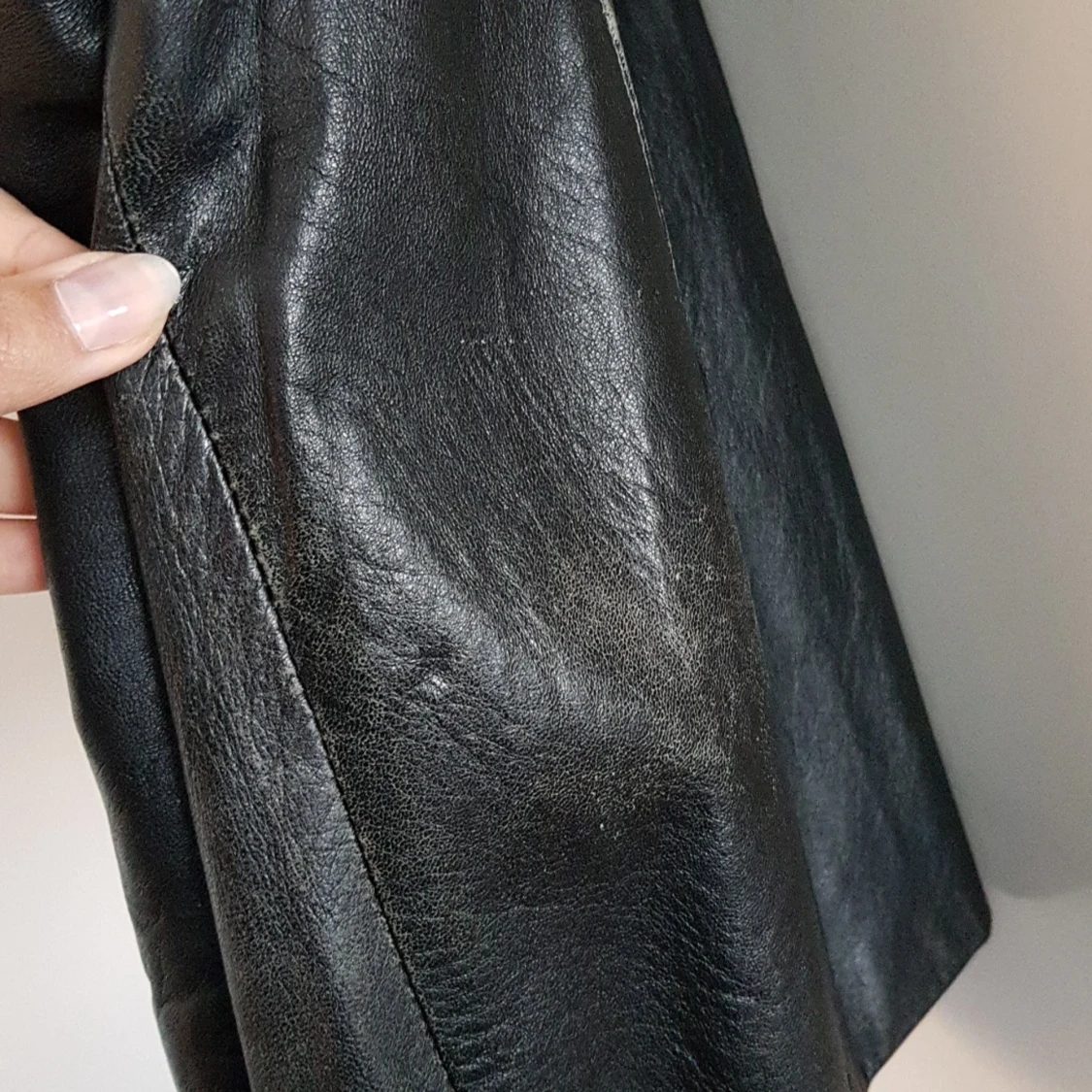 Svart skinnjacka - 91