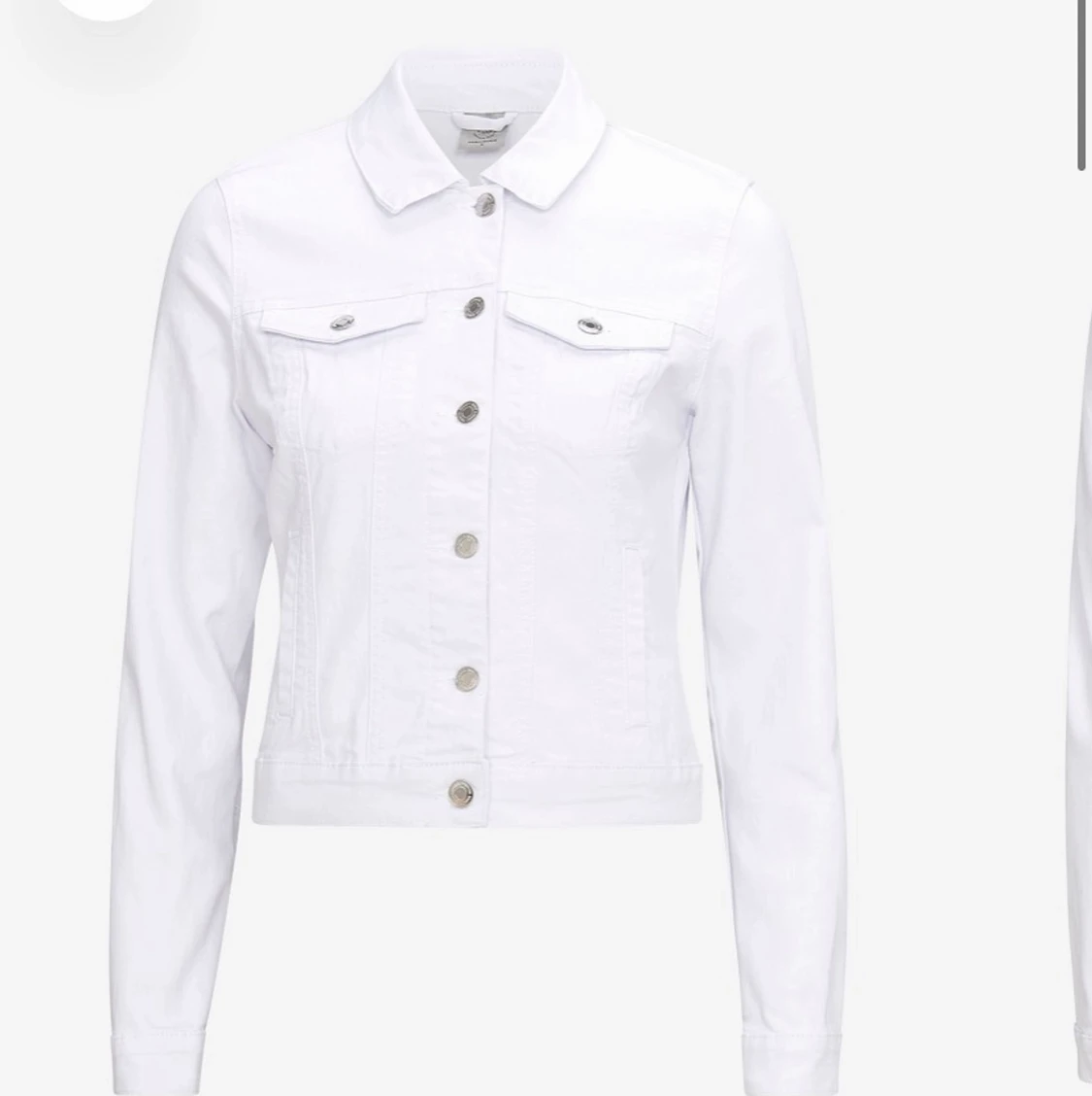 Vit jeans jacka