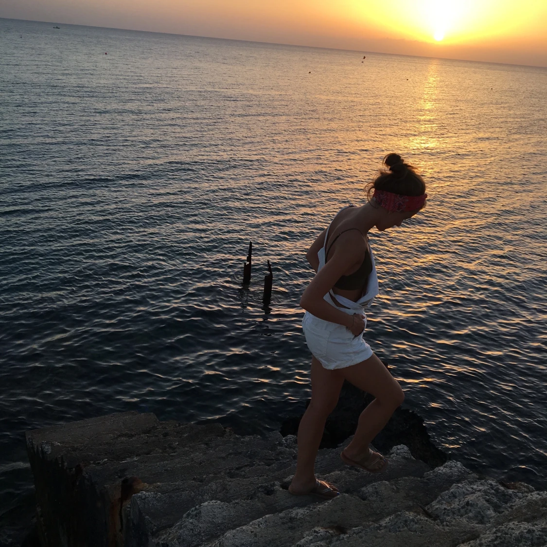 Vit byxdress från HM i strl S - 90