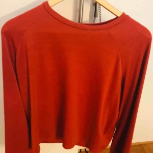  - En röd/orange tröja med utsvängda armar. Aldrig använd. Nypris ca 300  Köpare står för frakt