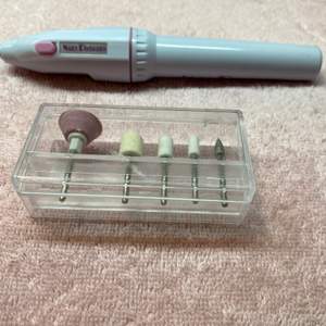 Elektrisk nagelfil för nybörjare, fil+bits 50kr+frakt