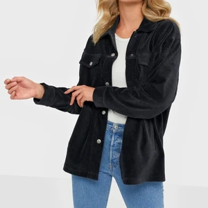 Manchester schacket  - Tunn jacka i Manchester material svart/mörkblå i färgen och väldigt oversize. Köpt i våras men knappt använd sen dess, orginalpris 499kr.