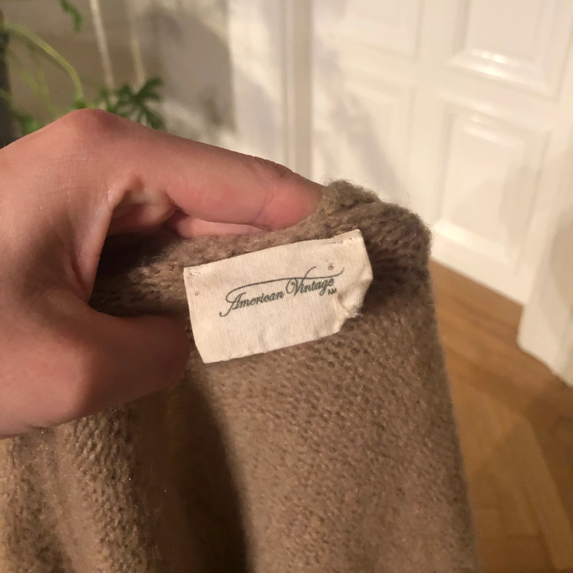 American Vintage Beige Lång Kofta  - 91