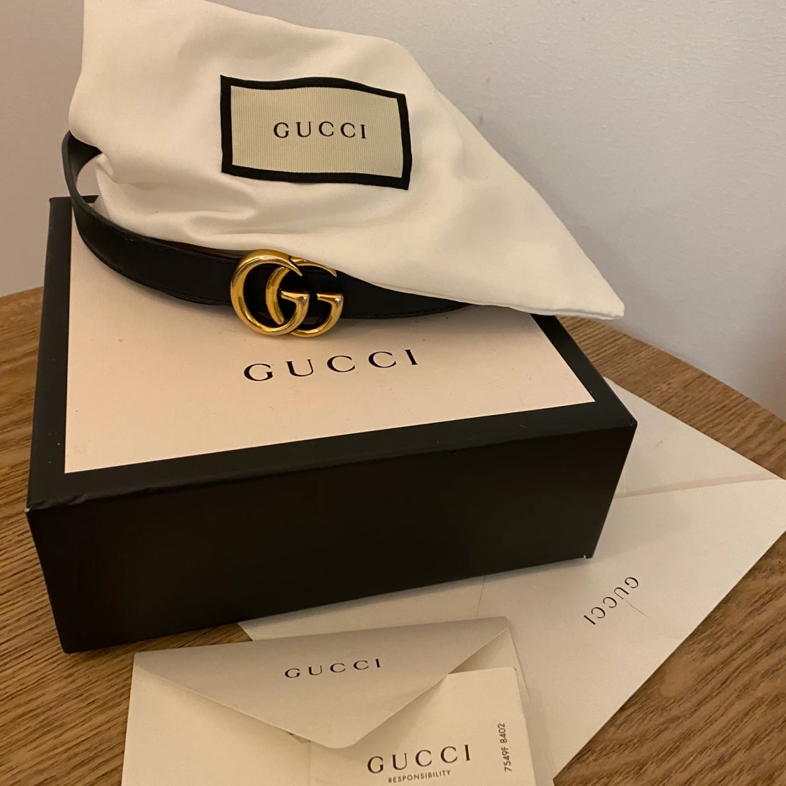 Gucci skärp, äkta 