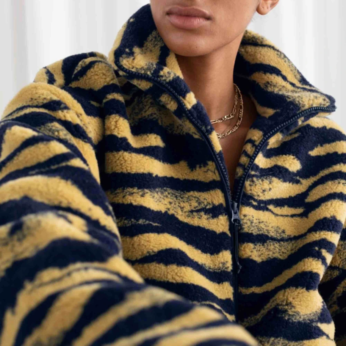 &other stories tiger fleece - 91