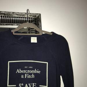 Blå sweatshirt från Abercrombie & Fitch. Nypris: 500 kr, mitt pris: 75 kr. Kan mötas i Uppsala annars står köparen för frakt. Accepterar bara swish!