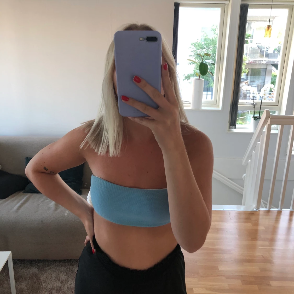 blå bikini överdel ifrån shein