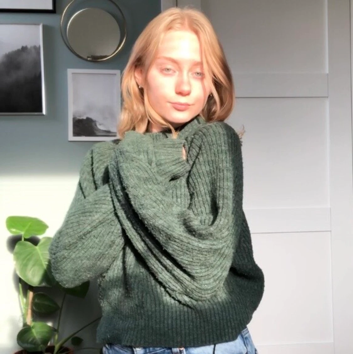 stickad tröja från weekday 